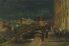 Illumination of Moscow on the Occasion of the Coronation of Emperor Alexander III-Nikolai Yegorovich Makovsky-Stretched Canvas