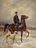 Troika on a Winter Road, End 1860s-Early 1870s-Nikolai Yegorovich Sverchkov-Framed Giclee Print