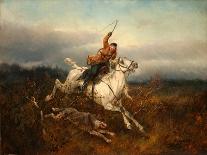 Wolf Hunting, 1870-Nikolai Yegorovich Sverchkov-Framed Giclee Print