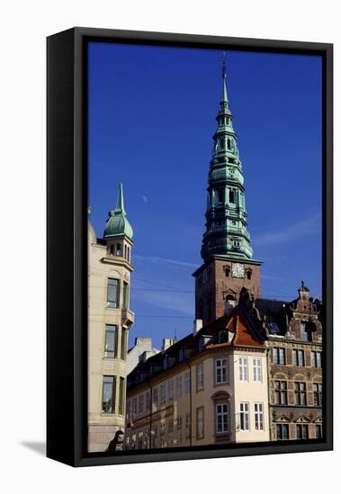 Nikolaj Kirke (Nikolai Church), Copenhagen, Denmark, Scandinavia, Europe-Simon Montgomery-Framed Stretched Canvas