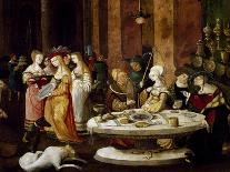 Salome's Banquet, Circa 1521-Nikolaus Kirberger-Mounted Giclee Print
