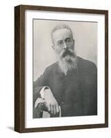 Nikolay Andreyevich Rimsky-Korsakov Russian Composer in Later Life-null-Framed Photographic Print