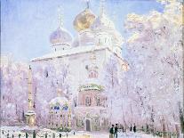 Winter in the Trinity Sergius Lavra in Sergiev Posad, C1910-Nikolay Dubovskoy-Mounted Giclee Print