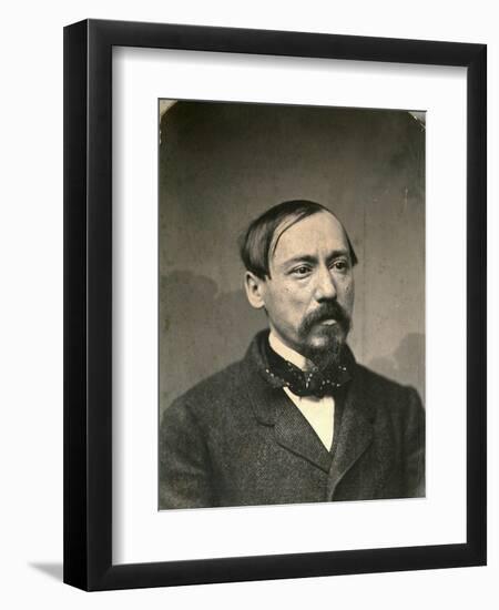 Nikolay Nekrasov, Russian Poet and Publisher, Late 1850S-Karl August Bergner-Framed Giclee Print