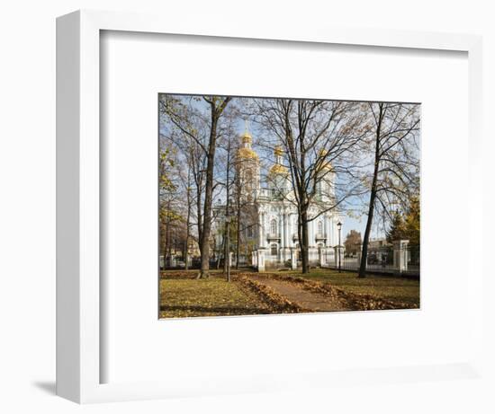 Nikolo-Bogoyavlenskiy Morskoy Sobor Orthodox Church, St. Petersburg, Leningrad Oblast, Russia-Ben Pipe-Framed Photographic Print