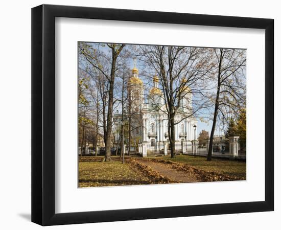 Nikolo-Bogoyavlenskiy Morskoy Sobor Orthodox Church, St. Petersburg, Leningrad Oblast, Russia-Ben Pipe-Framed Photographic Print