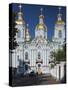 Nikolsky Cathedral, Saint Petersburg, Russia-Walter Bibikow-Stretched Canvas