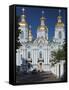 Nikolsky Cathedral, Saint Petersburg, Russia-Walter Bibikow-Framed Stretched Canvas