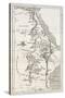 Nile Basin Old Map. By Unidentified Author, Published On Le Tour Du Monde, Paris, 1867-marzolino-Stretched Canvas