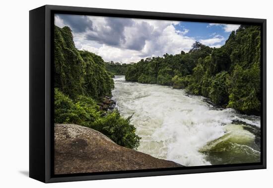 Nile Falls Near Jinja, Uganda, East Africa, Africa-Michael-Framed Stretched Canvas