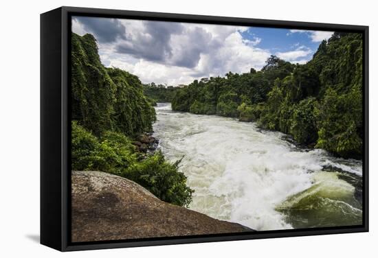 Nile Falls Near Jinja, Uganda, East Africa, Africa-Michael-Framed Stretched Canvas
