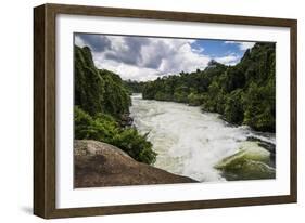 Nile Falls Near Jinja, Uganda, East Africa, Africa-Michael-Framed Photographic Print