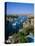 Nile River, Feluccas on the Nile River and Old Cataract Hotel, Aswan, Egypt-Steve Vidler-Stretched Canvas
