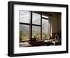 Nilgiri Range Whilst Enjoying Breakfast in Om's Home Hotel at Jomsom on the Annapurna Circuit Trek-Don Smith-Framed Photographic Print