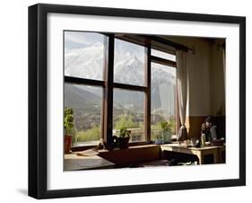 Nilgiri Range Whilst Enjoying Breakfast in Om's Home Hotel at Jomsom on the Annapurna Circuit Trek-Don Smith-Framed Photographic Print