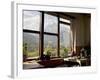 Nilgiri Range Whilst Enjoying Breakfast in Om's Home Hotel at Jomsom on the Annapurna Circuit Trek-Don Smith-Framed Photographic Print