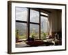 Nilgiri Range Whilst Enjoying Breakfast in Om's Home Hotel at Jomsom on the Annapurna Circuit Trek-Don Smith-Framed Photographic Print