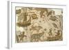 Nilotic Mosaic Depicting Pygmies Hunting Hippopotamus, 3rd Century-null-Framed Giclee Print