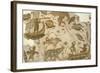 Nilotic Mosaic Depicting Pygmies Hunting Hippopotamus, 3rd Century-null-Framed Giclee Print