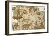 Nilotic Mosaic Depicting Pygmies Hunting Hippopotamus, 3rd Century-null-Framed Giclee Print