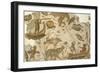 Nilotic Mosaic Depicting Pygmies Hunting Hippopotamus, 3rd Century-null-Framed Giclee Print