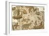 Nilotic Mosaic Depicting Pygmies Hunting Hippopotamus, 3rd Century-null-Framed Giclee Print