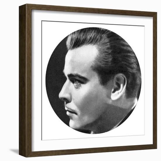 Nils Asther, Danish-Born Swedish Stage and Film Actor, 1934-1935-null-Framed Giclee Print