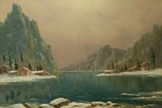 Snow Scene-Wanstead Park-Nils Hans Christiansen-Stretched Canvas