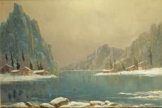 Snow Scene-Wanstead Park-Nils Hans Christiansen-Laminated Giclee Print