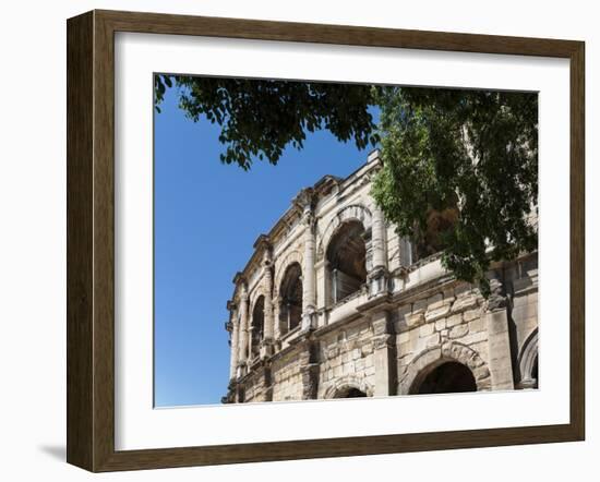 Nimes, Gard Department, Languedoc-Roussillon, France. The Roman amphitheatre.-null-Framed Photographic Print