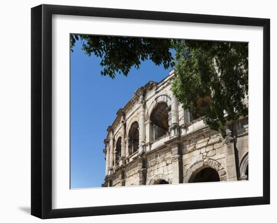 Nimes, Gard Department, Languedoc-Roussillon, France. The Roman amphitheatre.-null-Framed Photographic Print