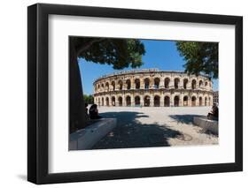 Nimes, Gard Department, Languedoc-Roussillon, France. The Roman amphitheatre.-null-Framed Photographic Print