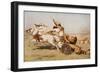 Nimrod, a Mighty Hunter, Illustration from 'The Outline of History' by H.G. Wells, Volume I,…-Briton Rivière-Framed Premium Giclee Print