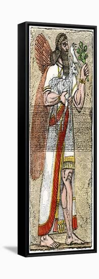 Nimrod, a Mighty Hunter of the Ancient World, and King of Sumer-null-Framed Stretched Canvas