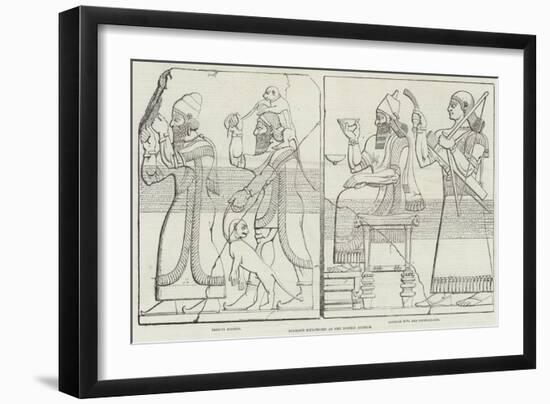 Nimroud Sculptures at the British Museum-null-Framed Giclee Print