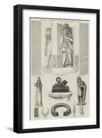 Nimroud Sculptures in the Louvre Gallery, Paris-null-Framed Giclee Print