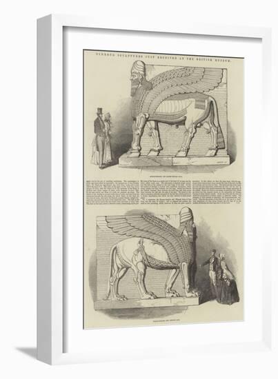 Nimroud Sculptures Just Received at the British Museum-T. D. Scott-Framed Giclee Print