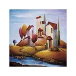 A River Mooring-Nina Dmitrieva-Framed Giclee Print