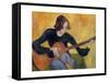 Nina Hamnett (1890-1956) with Guitar, c.1917/18-Roger Eliot Fry-Framed Stretched Canvas