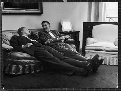 Men Relaxing at Home After Work