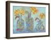 Nina's Three Bud Vases-Lisa Katharina-Framed Giclee Print