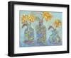 Nina's Three Bud Vases-Lisa Katharina-Framed Giclee Print