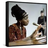 Nina Simone-null-Framed Stretched Canvas