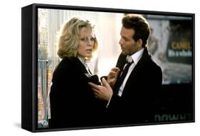 NINE 1/2 WEEKS, 1986 directed by ADRIAN LYNE Kim Basinger and Mickey Rourke (photo)-null-Framed Stretched Canvas