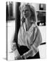 NINE 1/2 WEEKS, 1986 directed by ADRIAN LYNE Kim Basinger (b/w photo)-null-Stretched Canvas