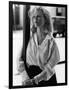 NINE 1/2 WEEKS, 1986 directed by ADRIAN LYNE Kim Basinger (b/w photo)-null-Framed Photo