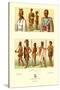 Nine African Tribe Members-null-Stretched Canvas