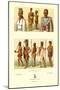 Nine African Tribe Members-null-Mounted Art Print