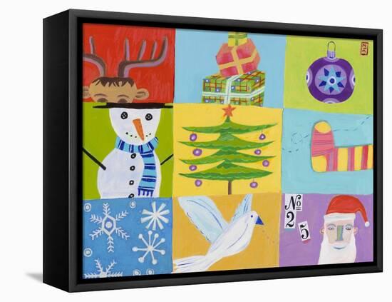 Nine Christmas Squares-Nathaniel Mather-Framed Stretched Canvas