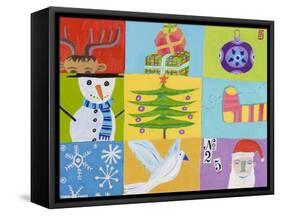 Nine Christmas Squares-Nathaniel Mather-Framed Stretched Canvas